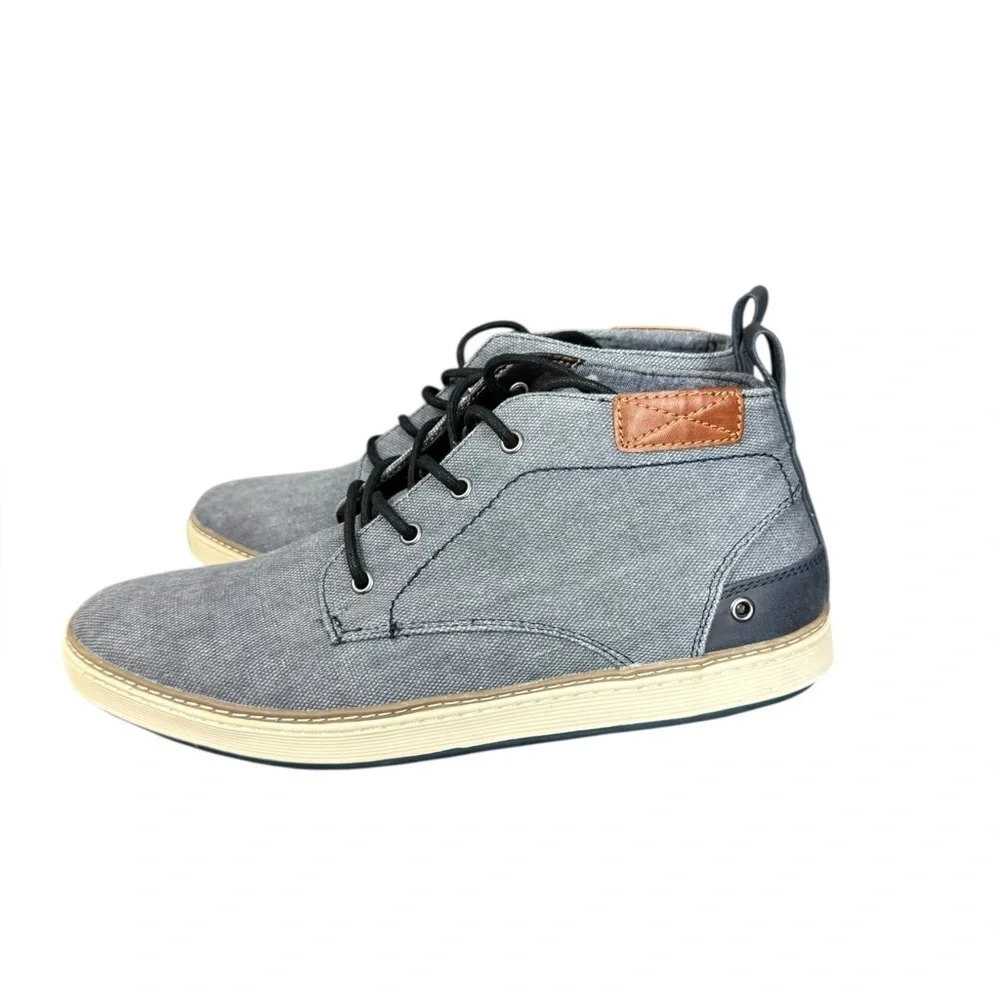 IGUASSU Casual Utility Chukka Boots /Men’s Size 11 / Gray Canvas & Leather Trim